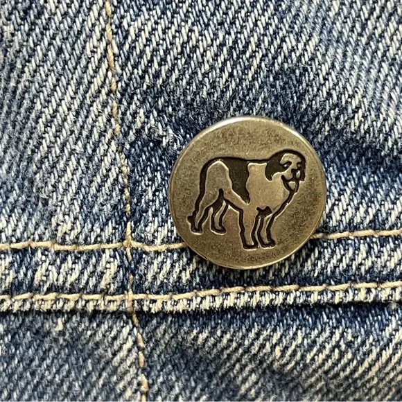 Big Dogs 2000 jean jacket size Large denim - Picture 4 of 11